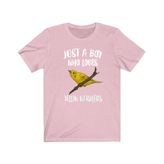 Just A Boy Who Loves Yellow Warblers Shirt - Yellow Warbler print design