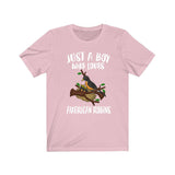 Just A Boy Who Loves American Robins Shirt, Robin Lover Shirt, Birding Shirt, Robin Bird Lover Gift, Animal Adult Kids T-Shirt Image 4