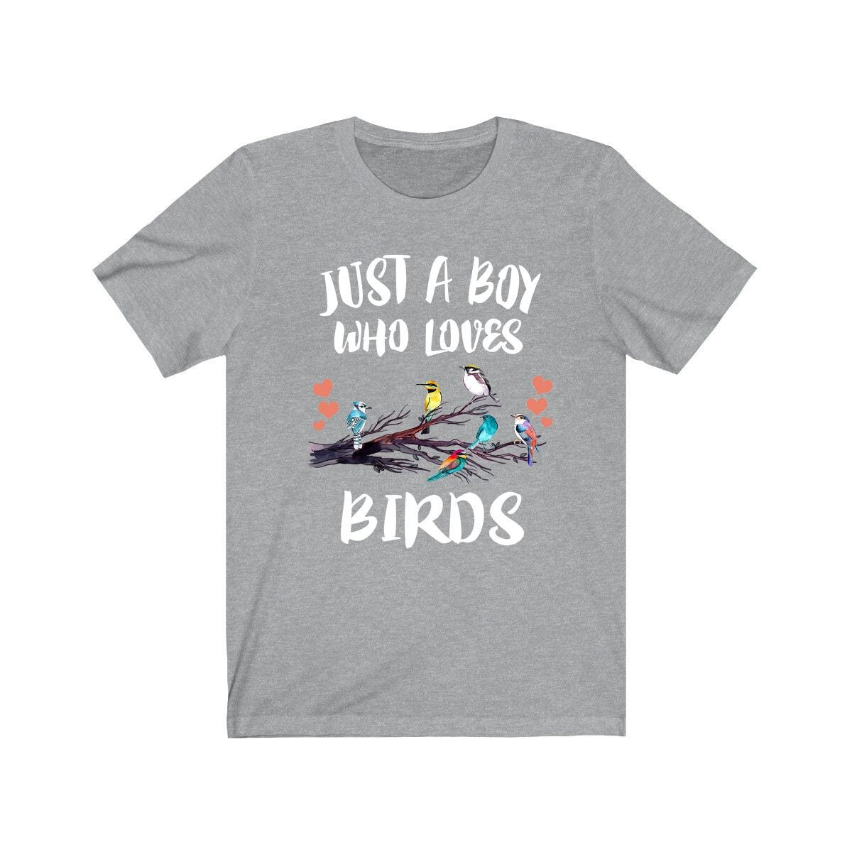 Just A Boy Who Loves Birds Shirt, Bird Lover Shirt, Birding Shirt, Bird Lover Gift, Animal Adult Kids T-Shirt Image 2
