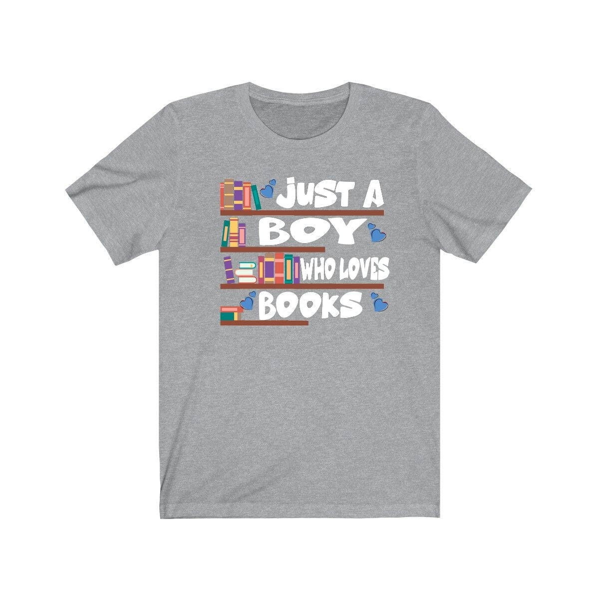 Just A Boy Who Loves Books Shirt, Book Lover Shirt, Reading Shirt, Book Lover Gift,  Adult Kids T-Shirt Image 2