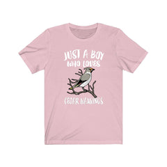 Cedar Waxwing Boy T-Shirt - cedar waxwing bird print design