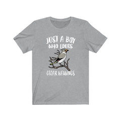 Cedar Waxwing Boy T-Shirt - cedar waxwing bird print design