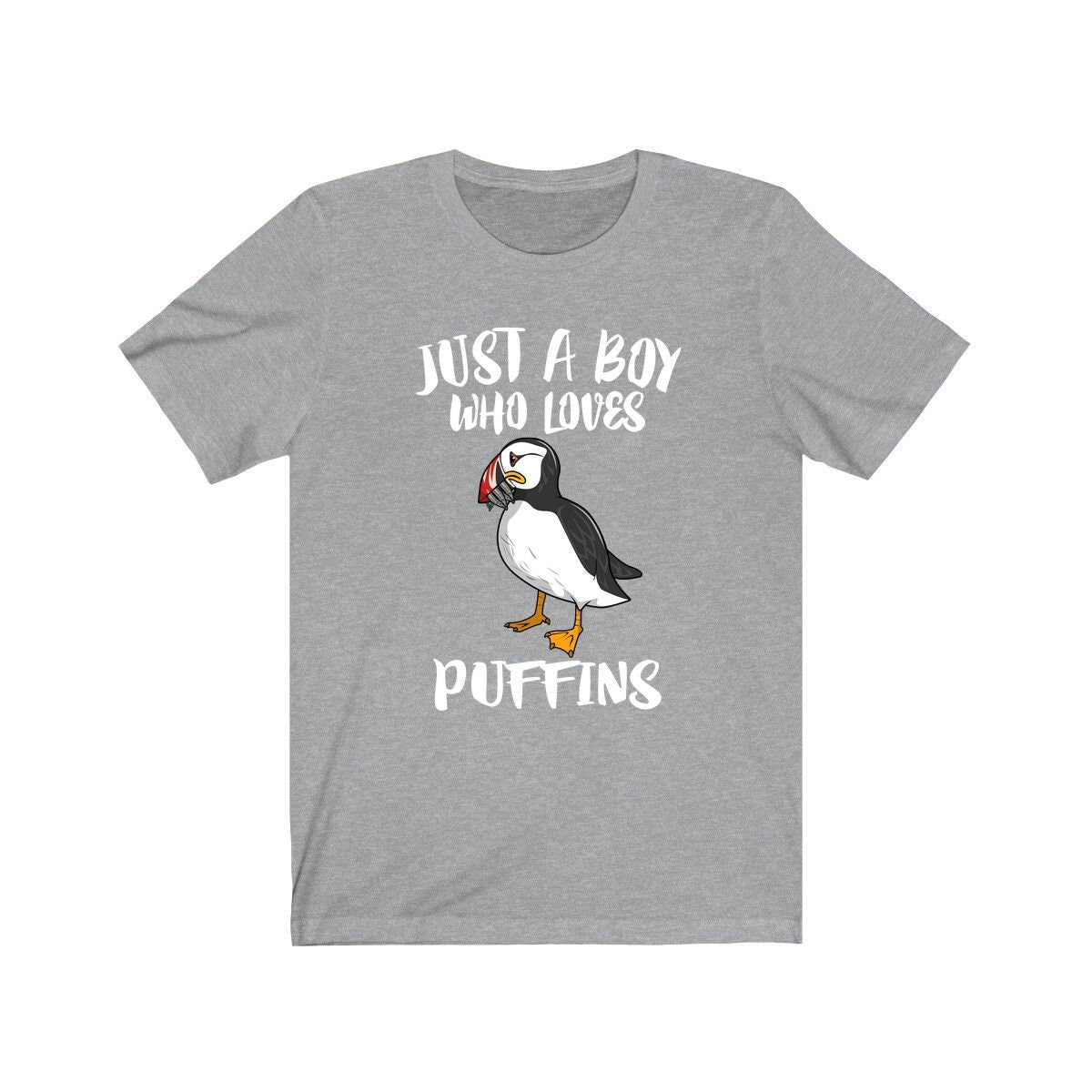 Just A Boy Who Loves Puffins Birds Shirt, Puffin Lover Shirt, Birding Shirt, Bird Lover Gift, Animal Adult Kids T-Shirt Image 1
