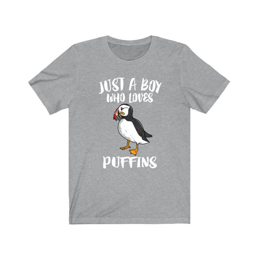 Just a boy who loves puffins Atlantic seabird coastal bird lover tee