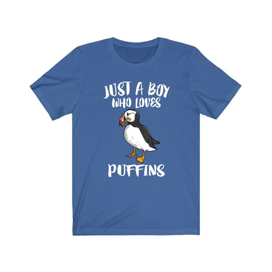 Just a boy who loves puffins Atlantic seabird coastal bird lover tee