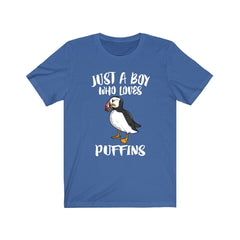 Just a boy who loves puffins Atlantic seabird coastal bird lover tee