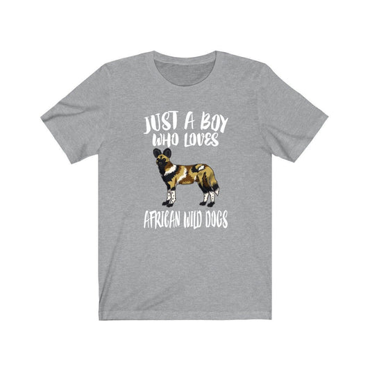 Just A Boy Who Loves African Wild Dogs Shirt - African wild dog print design