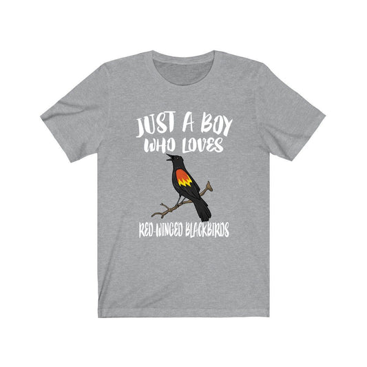 Just A Boy Who Loves Red-Winged Blackbirds Shirt - red-winged blackbird print design