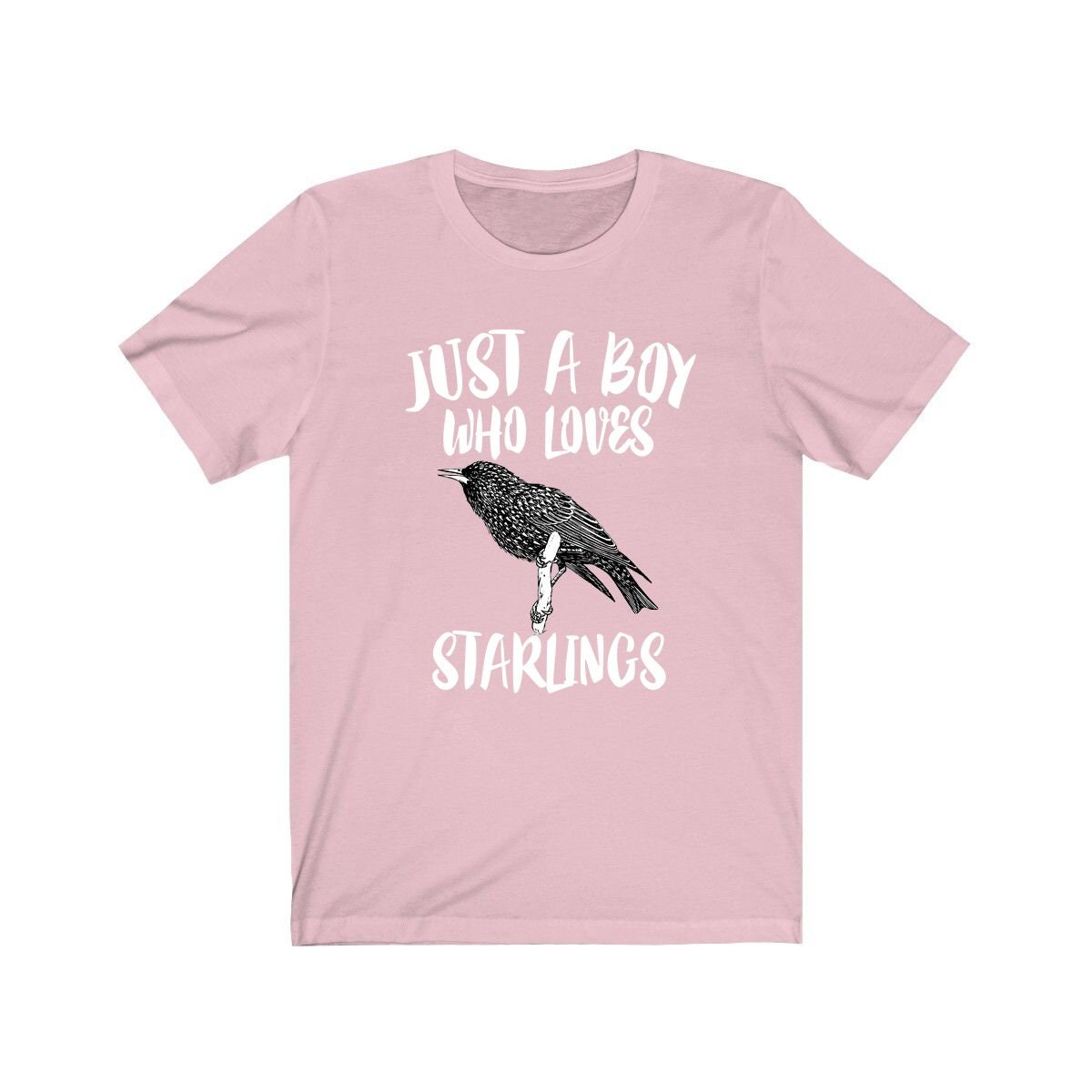 Just A Boy Who Loves Starlings Shirt, Starling Lover Shirt, Birding Shirt, Starling Lover Gift, Animal Adult Kids T-Shirt Image 4