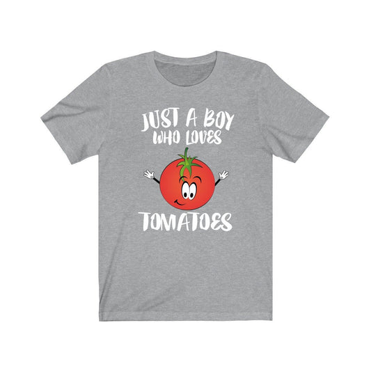 Just a boy who loves tomatoes garden vegetable lover tee