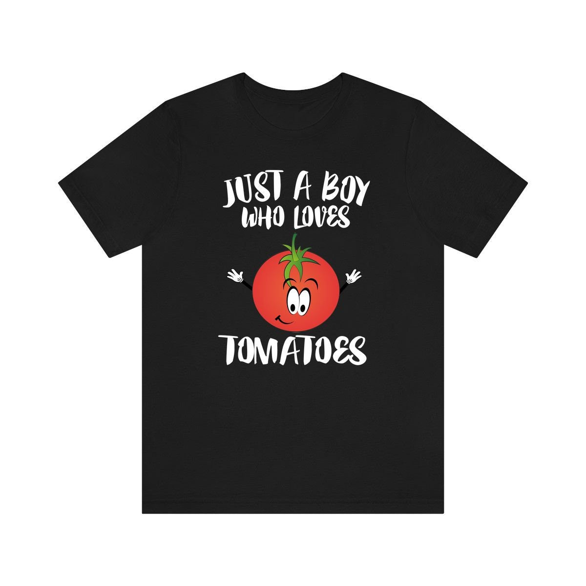 Just a boy who loves tomatoes garden vegetable lover tee