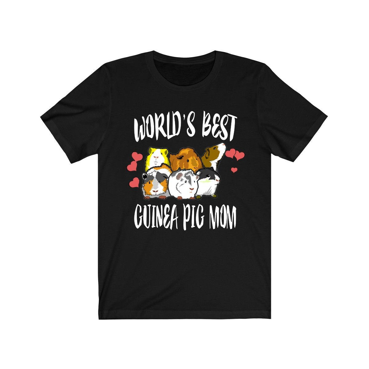 World's Best Guinea Pig Mom Shirt, Guinea Pig Owner Shirt, Guinea Pig Lover Gift, Guinea Pig Tee, Animal Adult Toddler Kids T-Shirt Image 1