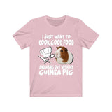 I Just Want To Cook With My Guinea Pig Shirt, Guinea Pig Owner Shirt, Guinea Pig Lover Gift, Guinea Pig, Animal Adult Toddler Kids T-Shirt Image 3