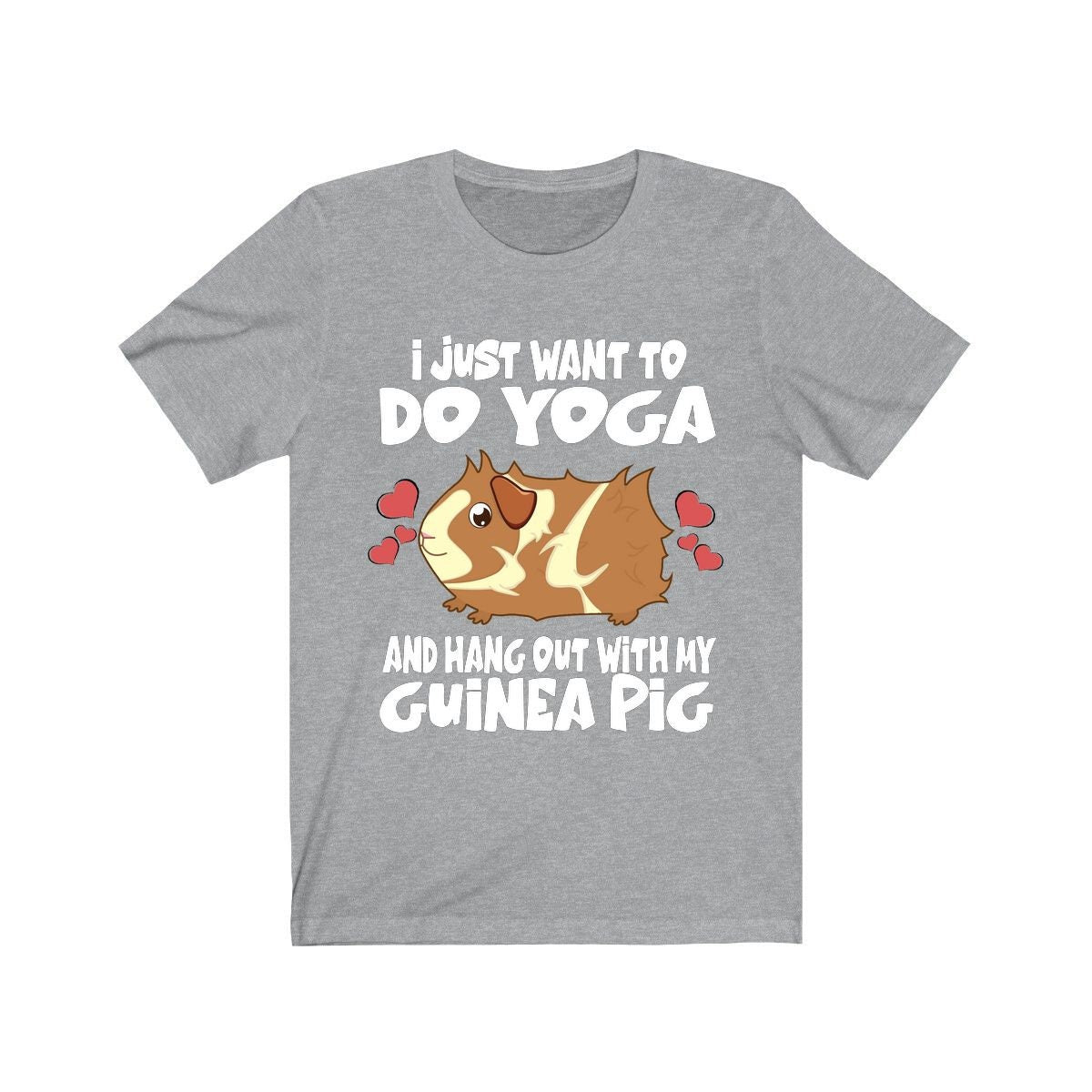 I Just Want To Do Yoga With My Guinea Pig Shirt, Guinea Pig Owner Shirt, Guinea Pig Lover Gift, Guinea Pig Tee, Animal Adult Kids T-Shirt Image 3