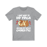 I Just Want To Do Yoga With My Guinea Pig Shirt, Guinea Pig Owner Shirt, Guinea Pig Lover Gift, Guinea Pig Tee, Animal Adult Kids T-Shirt Image 3