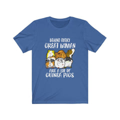 Behind Every Great Woman Are Guinea Pigs Shirt - guinea pig print design