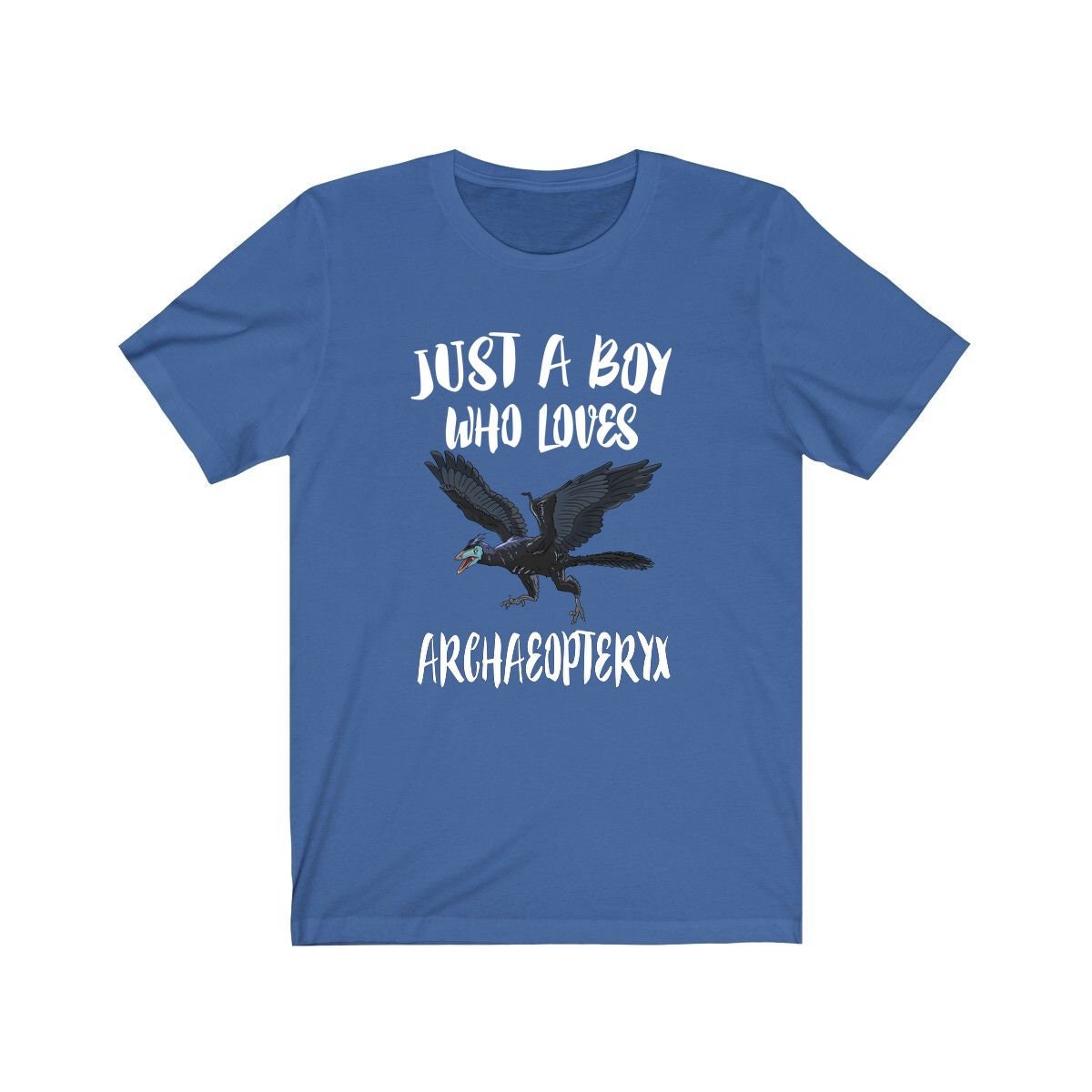 Just A Boy Who Loves Archaeopteryx Dinosaur Shirt, Archaeopteryx Lover Shirt, Dinosaur Shirt, Dinosaur Lover Gift, Animal Adult Kids T-Shirt Image 2