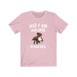 Just A Boy Who Loves Boxers Dog Shirt, Boxer Dog Lover Shirt, Dog Shirt, Boxer Lover Gift, Animal Adult Kids T-Shirt Image 4