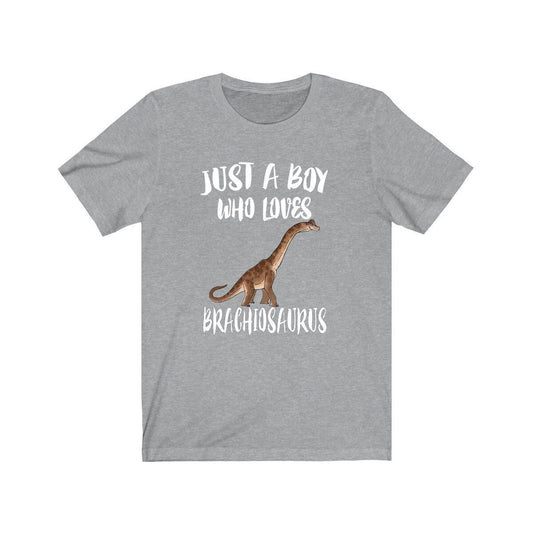 Just a boy who loves brachiosaurus Jurassic long-necked sauropod tee