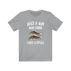 Just A Boy Who Loves Cory Catfish Shirt - cory catfish print design