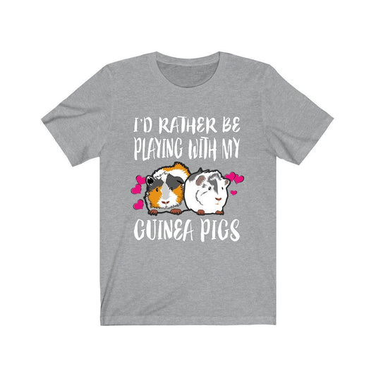 I'd Rather Be With My Guinea Pigs Shirt - guinea pig print design