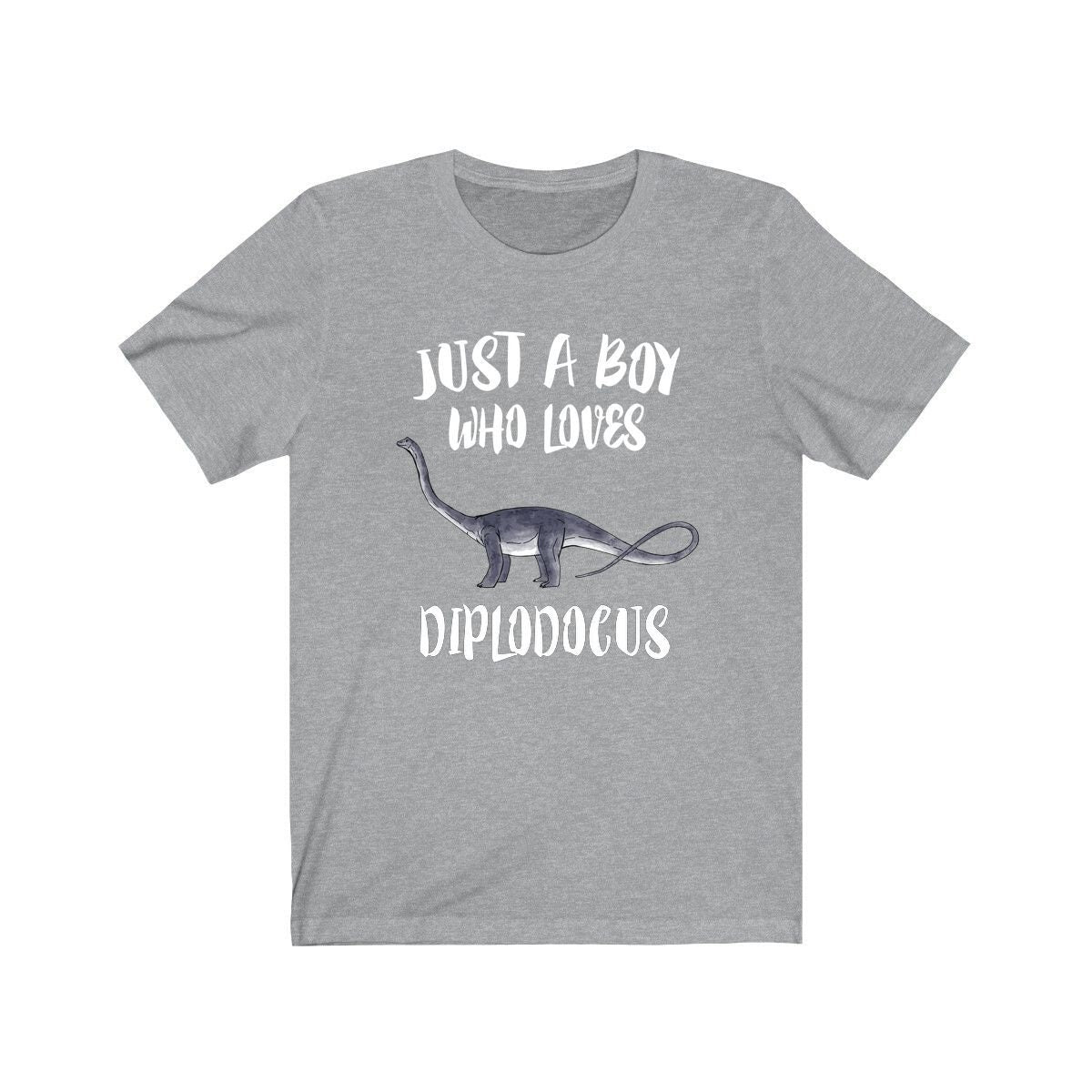 Just A Boy Who Loves Diplodocus Dinosaur Shirt, Diplodocus Lover Shirt, Dinosaur Shirt, Dinosaur Lover Gift, Animal Adult Kids T-Shirt Image 2