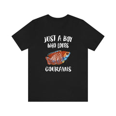 Just A Boy Who Loves Gouramis Fish Shirt - gourami print design