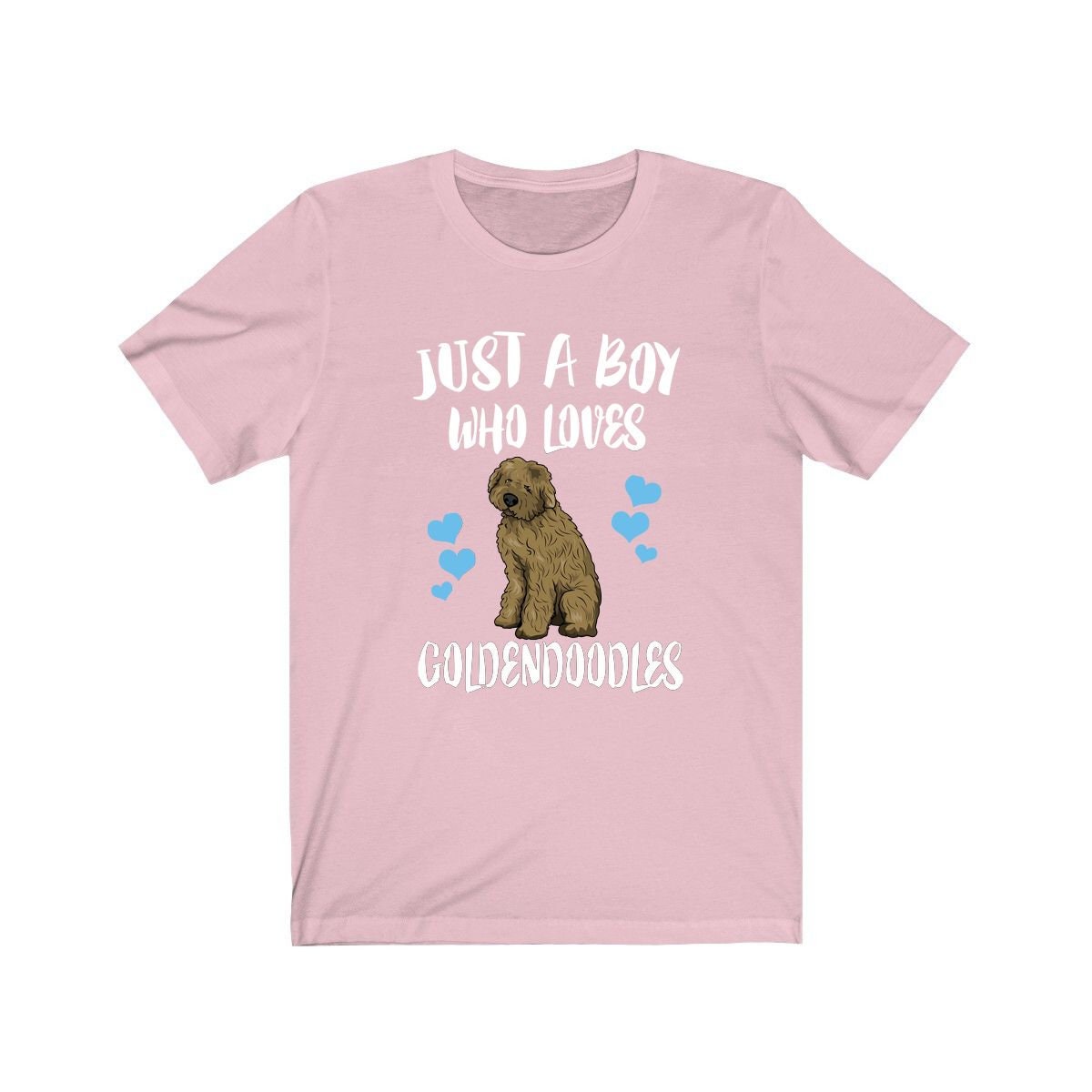 Just A Boy Who Loves Goldendoodles Dogs Shirt, Goldendoodle Lover Shirt, Dog Shirt, Goldendoodle Lover Gift, Animal Adult Kids T-Shirt Image 4