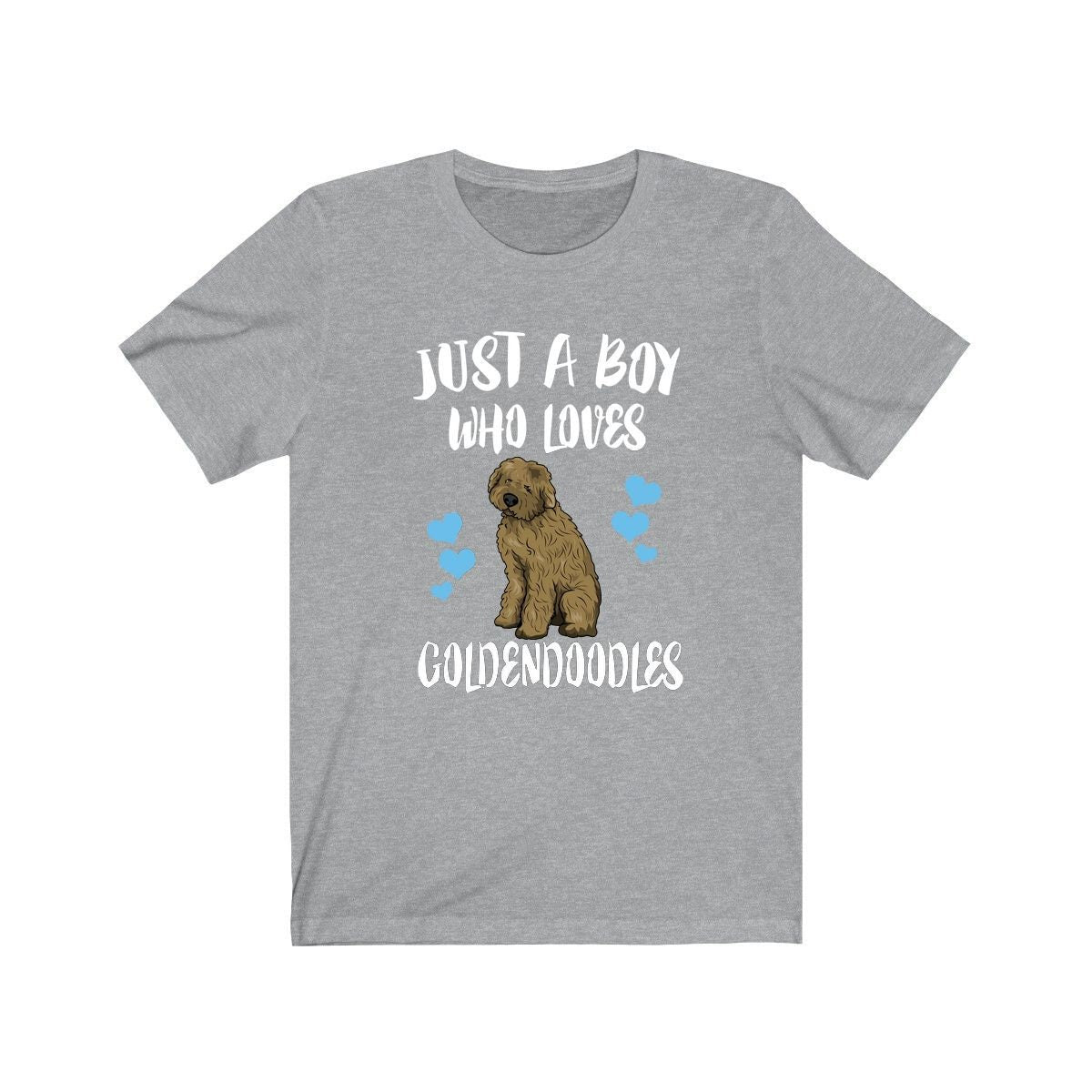 Just A Boy Who Loves Goldendoodles Dogs Shirt, Goldendoodle Lover Shirt, Dog Shirt, Goldendoodle Lover Gift, Animal Adult Kids T-Shirt Image 2