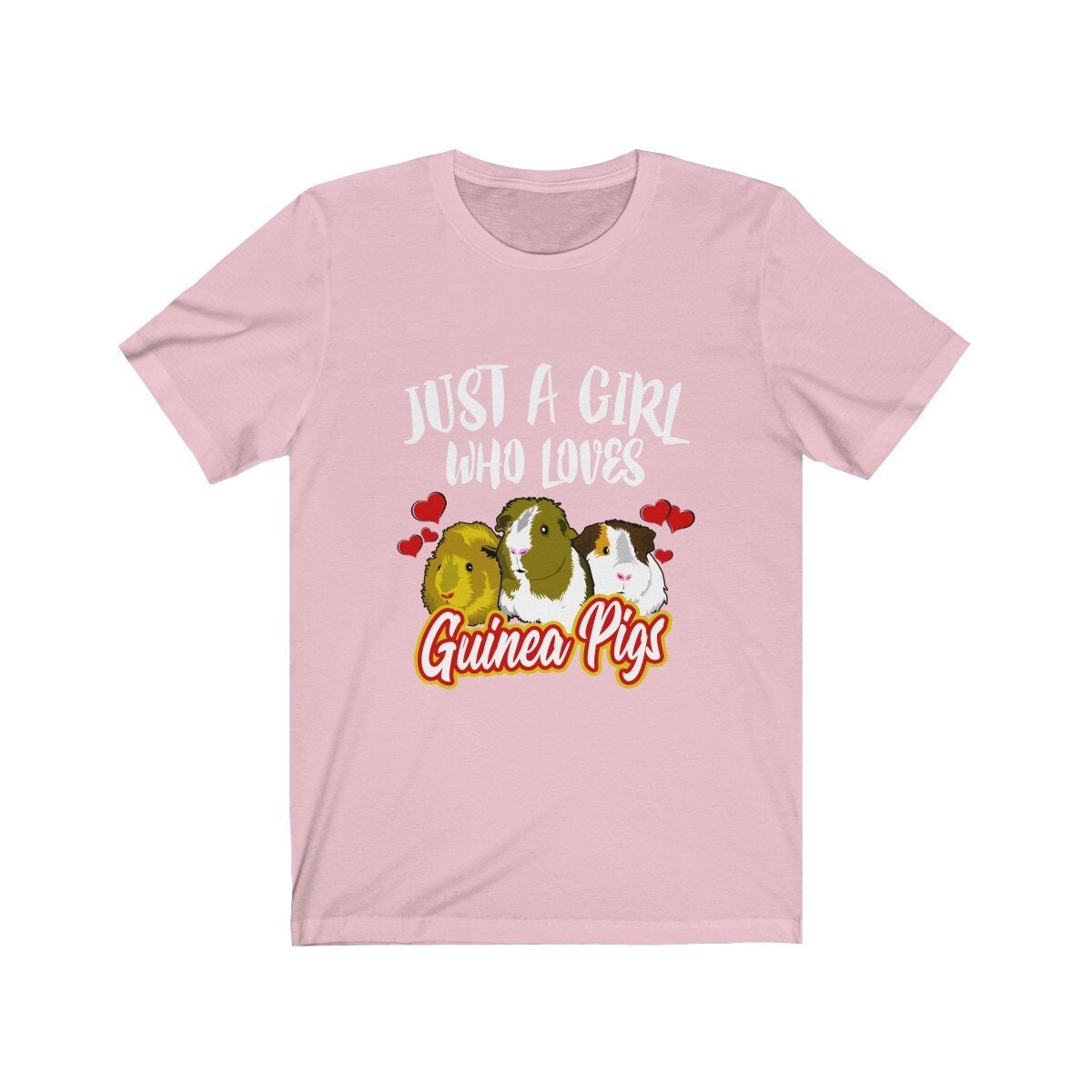 Just A Girl Who Loves Guinea Pigs Shirt, Guinea Pig Owner Shirt, Guinea Pig Lover Gift, Guinea Pig Tee, Guinea Pig Gift, Animal T-Shirt Image 3