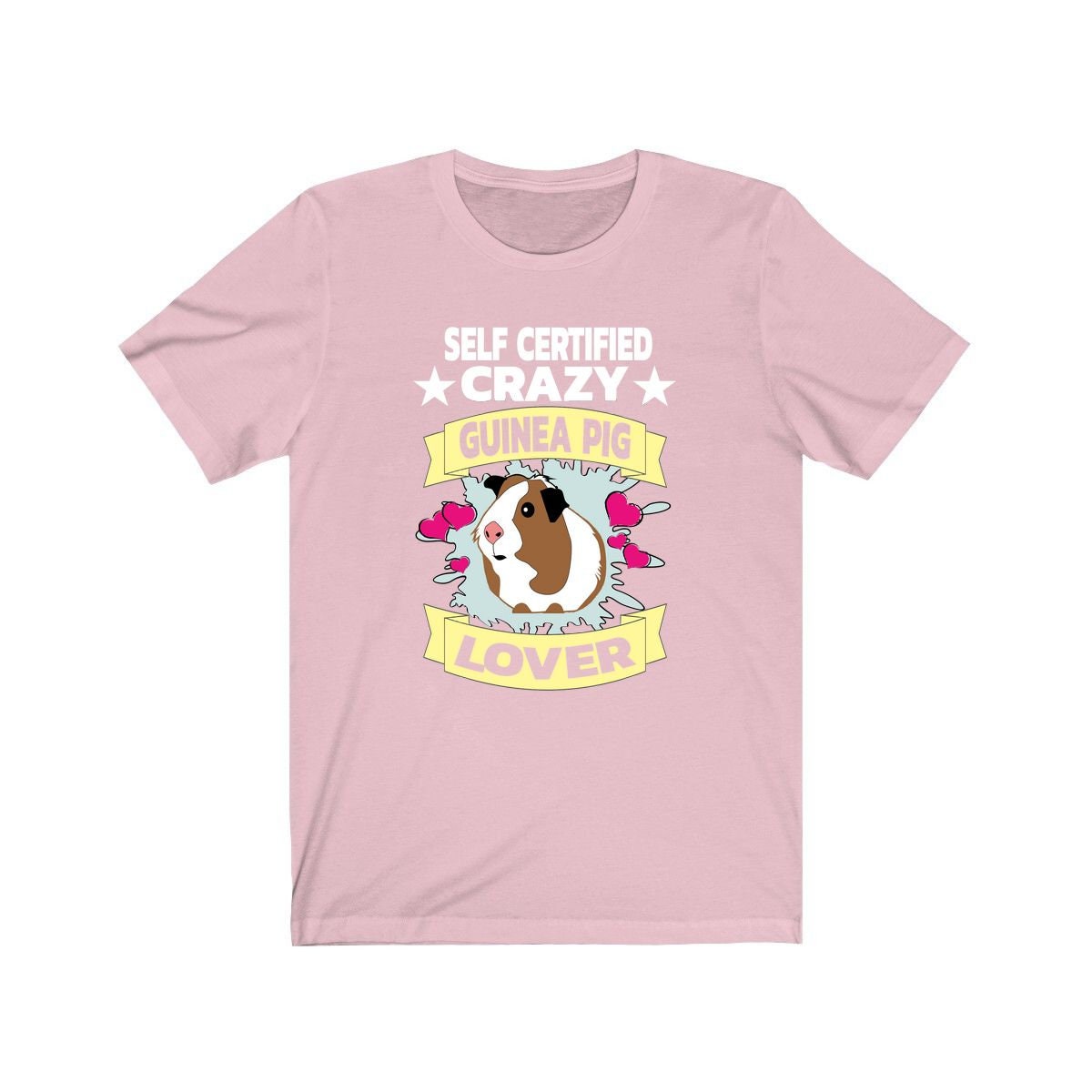 Self Certified Crazy Guinea Pig Lover Funny Shirt, Guinea Pig Owner Shirt, Guinea Pig Lover Gift, Guinea Pig Tee, Animal T-Shirt Image 3