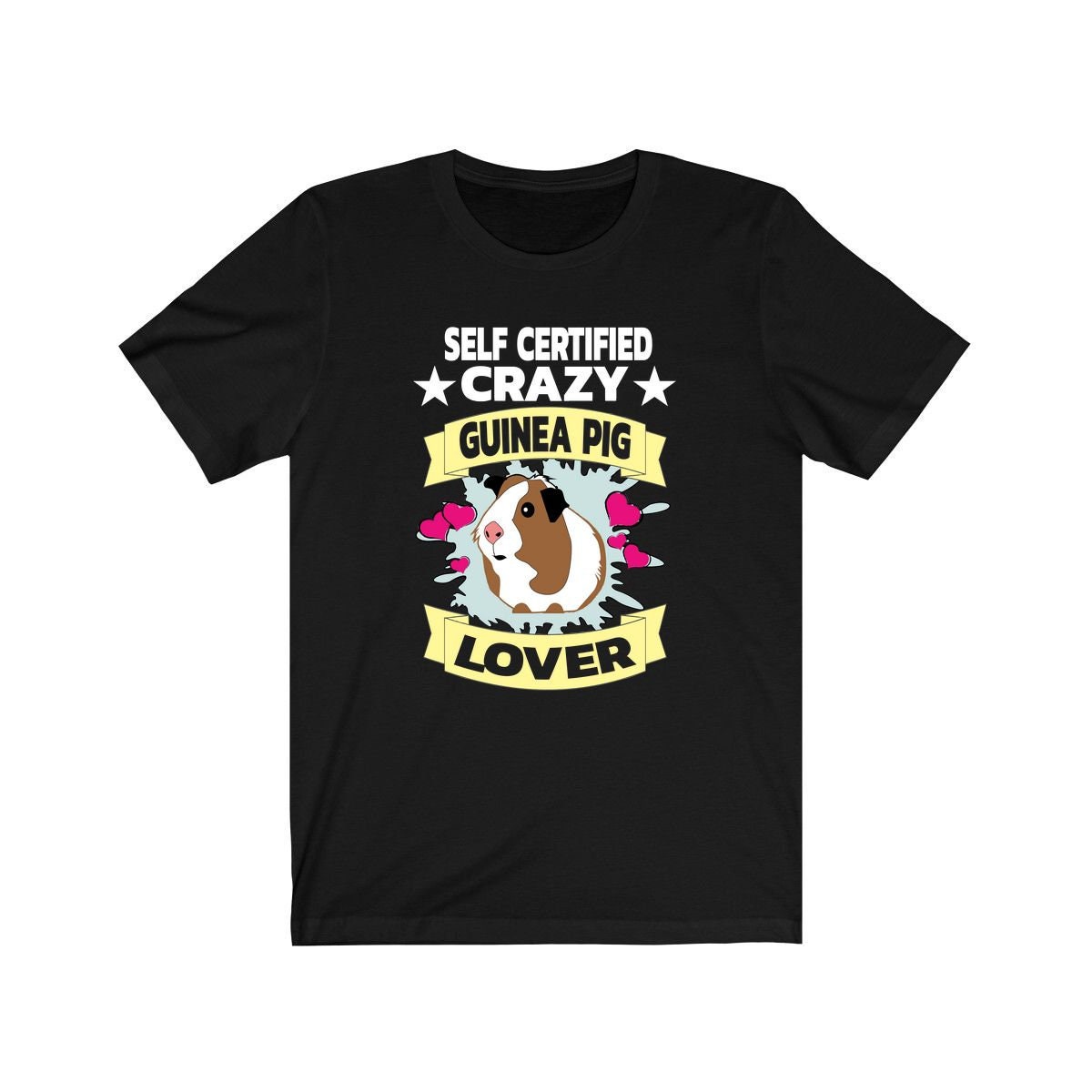 Self Certified Crazy Guinea Pig Lover Shirt - guinea pig print design