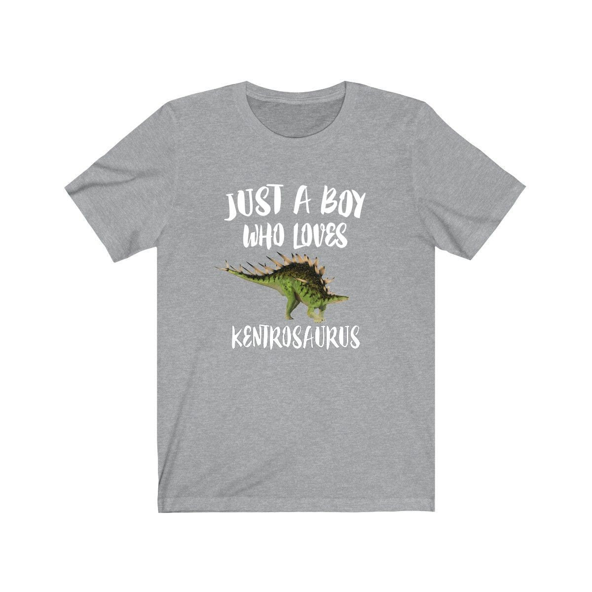 Just A Boy Who Loves Kentrosaurus Dinosaur Shirt, Kentrosaurus Lover Shirt, Dinosaur Shirt, Dinosaur Lover Gift, Animal Adult Kids T-Shirt Image 2