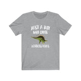 Just A Boy Who Loves Kentrosaurus Dinosaur Shirt, Kentrosaurus Lover Shirt, Dinosaur Shirt, Dinosaur Lover Gift, Animal Adult Kids T-Shirt Image 2