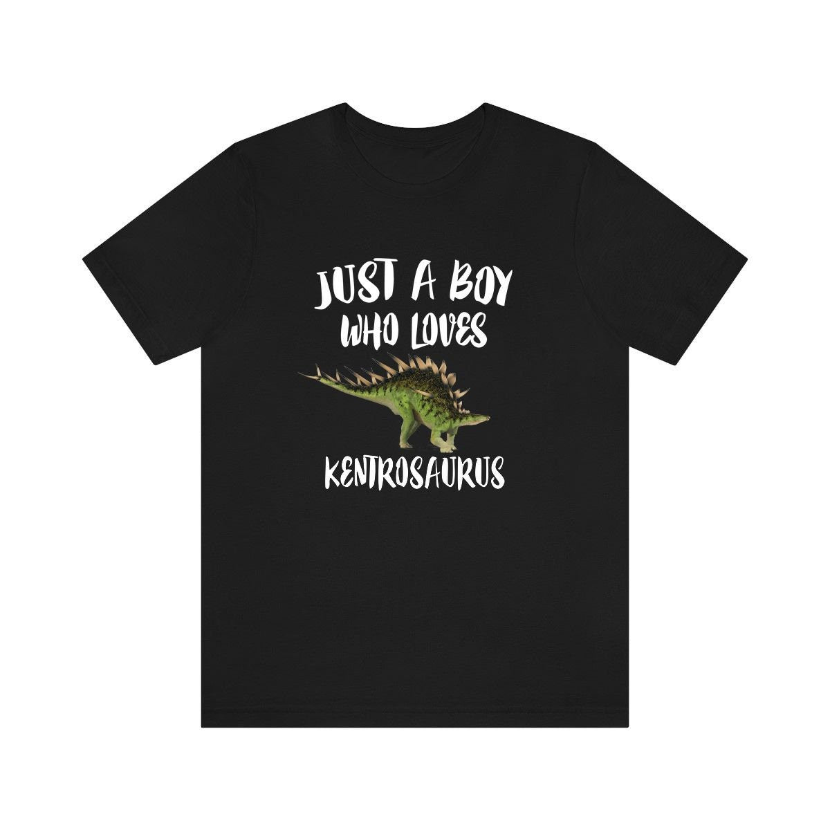 Just A Boy Who Loves Kentrosaurus Dinosaur Shirt, Kentrosaurus Lover Shirt, Dinosaur Shirt, Dinosaur Lover Gift, Animal Adult Kids T-Shirt Image 1