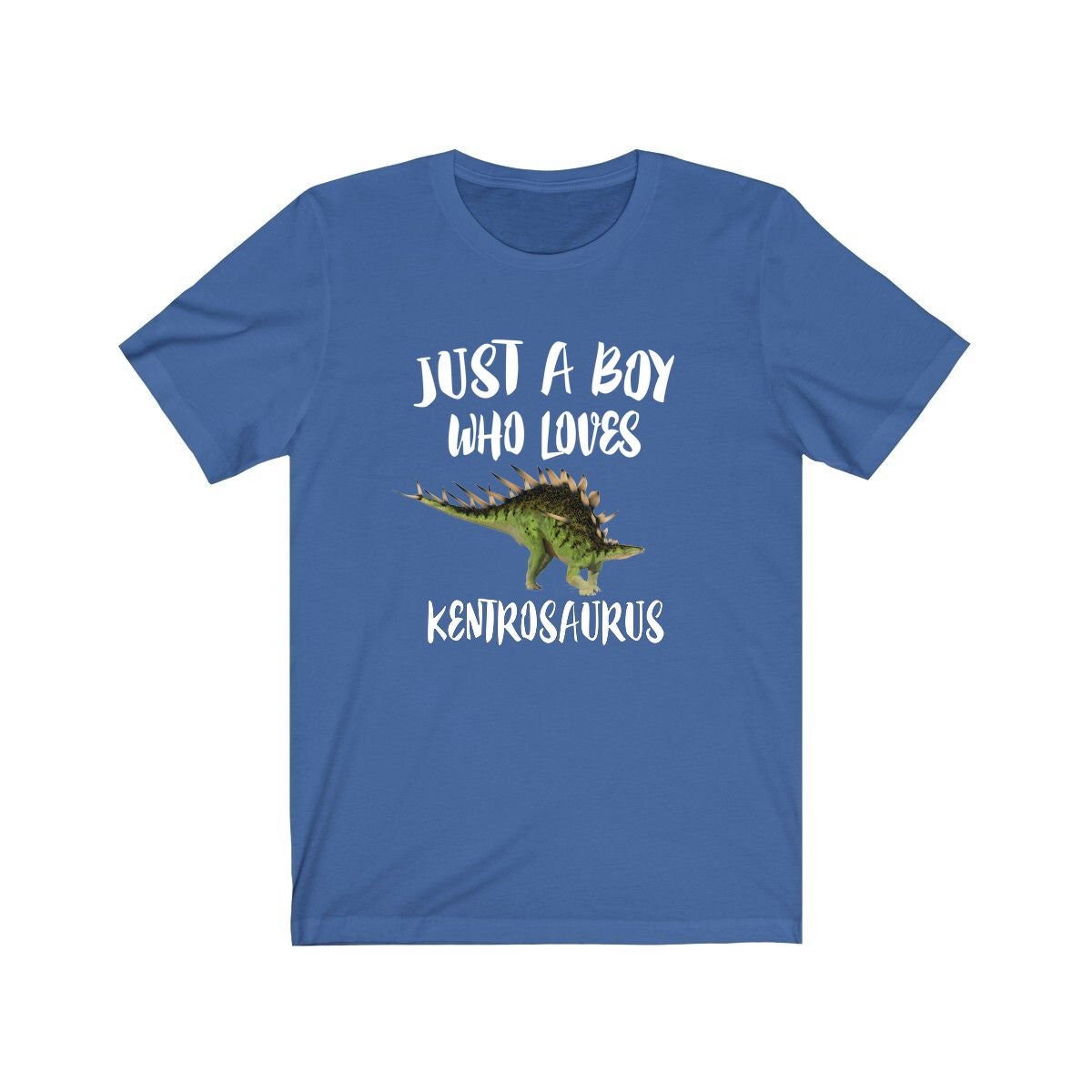 Just A Boy Who Loves Kentrosaurus Dinosaur Shirt, Kentrosaurus Lover Shirt, Dinosaur Shirt, Dinosaur Lover Gift, Animal Adult Kids T-Shirt Image 3