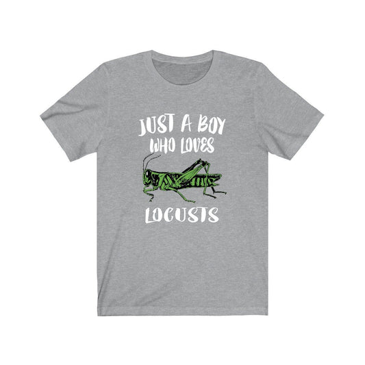 Just a boy who loves locusts swarming grasshopper insect tee