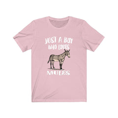 Just A Boy Who Loves Mules Shirt - mule print design