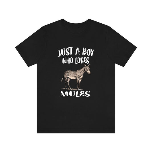 Just A Boy Who Loves Mules Shirt - mule print design