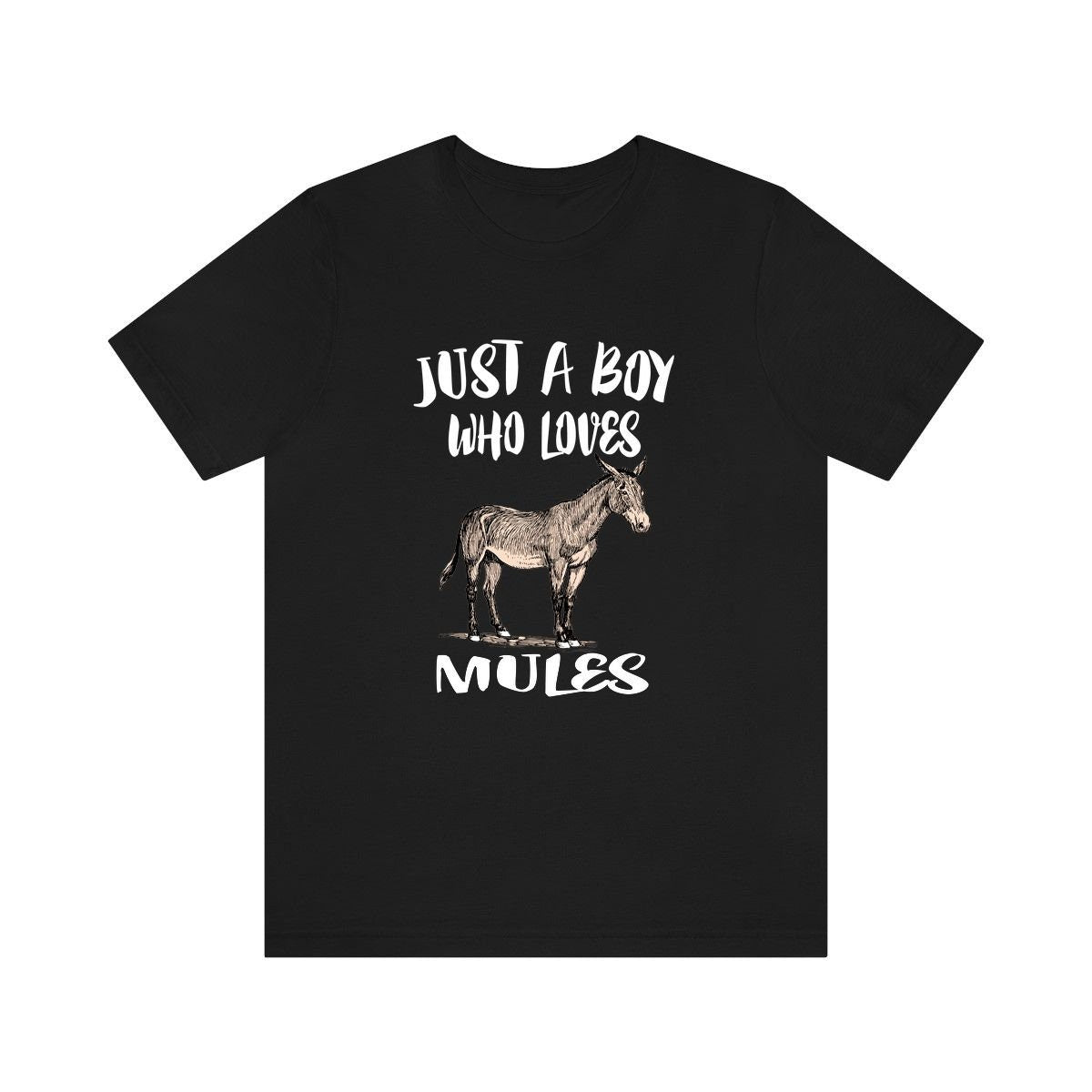 Just A Boy Who Loves Mules Shirt, Mule Lover Shirt, Mule Shirt, Mule Lover Gift, Animal Adult Kids T-Shirt Image 1