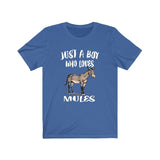Just A Boy Who Loves Mules Shirt, Mule Lover Shirt, Mule Shirt, Mule Lover Gift, Animal Adult Kids T-Shirt Image 3