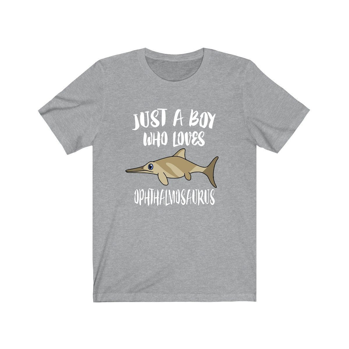 Just A Boy Who Loves Ophthalmosaurus Dinosaur Shirt, Ophthalmosaurus Shirt, Dinosaur Shirt, Dinosaur Lover Gift, Animal Adult Kids T-Shirt Image 3