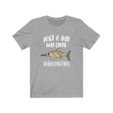 Just A Boy Who Loves Ophthalmosaurus Dinosaur Shirt, Ophthalmosaurus Shirt, Dinosaur Shirt, Dinosaur Lover Gift, Animal Adult Kids T-Shirt Image 3