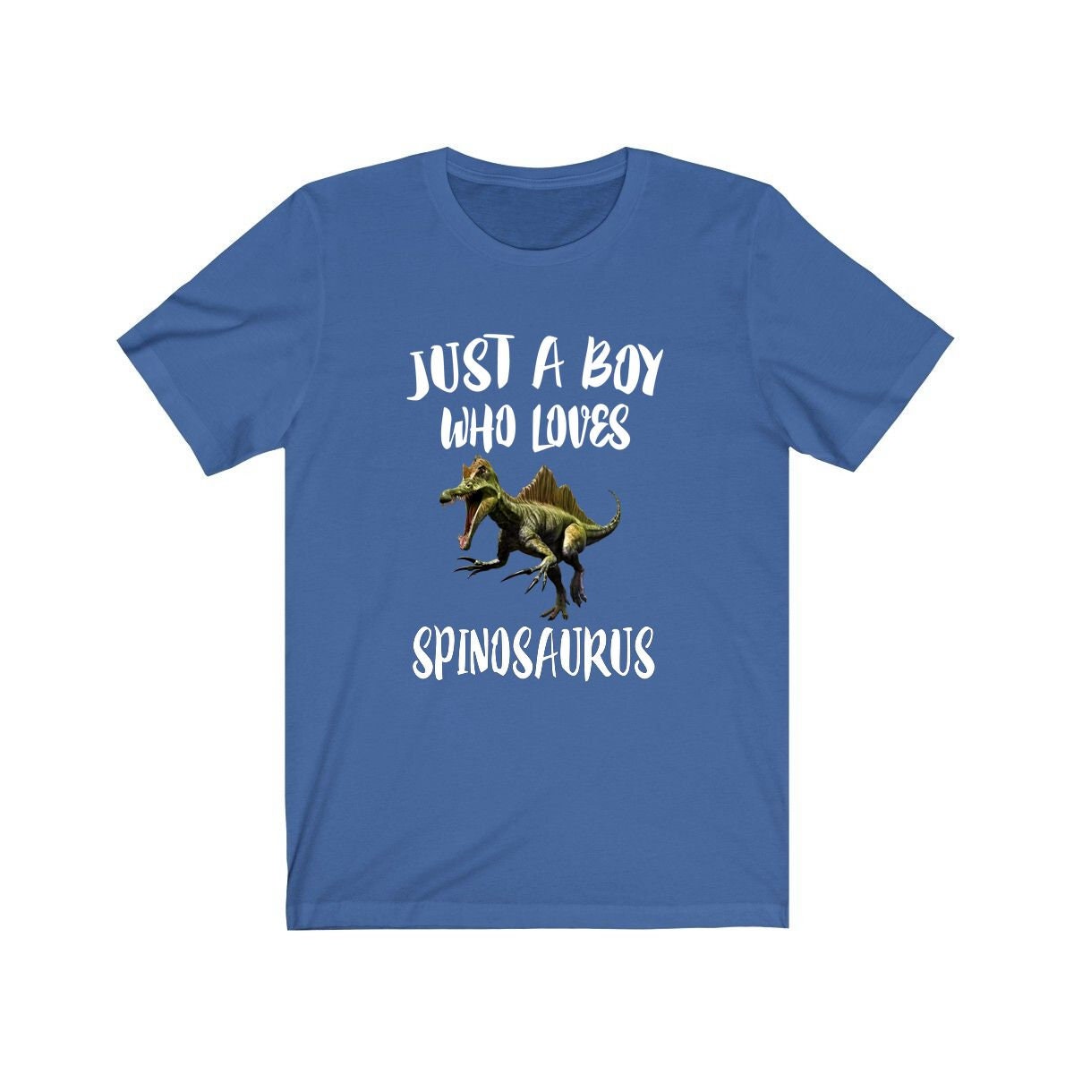 Just A Boy Who Loves Spinosaurus Dinosaur Shirt, Spinosaurus Shirt, Dinosaur Shirt, Dinosaur Lover Gift, Animal Adult Kids T-Shirt Image 2