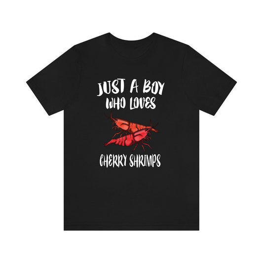 Just A Boy Who Loves Cherry Shrimps Shirt - cherry shrimp print design