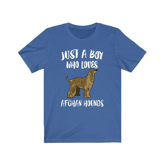 Just A Boy Who Loves Afghan Hounds Shirt - Afghan Hound print design