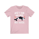 Just A Boy Who Loves Orca Whales Shirt, Orca Whale Shirt, Orca Whale Shirt, Whale Lover Gift, Animal Adult Kids T-Shirt Image 4