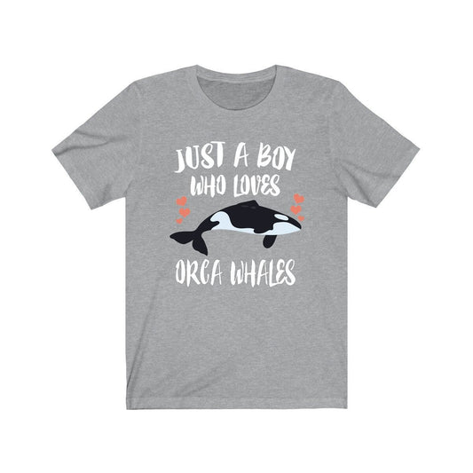 Just A Boy Who Loves Orca Whales Shirt - orca whale print design