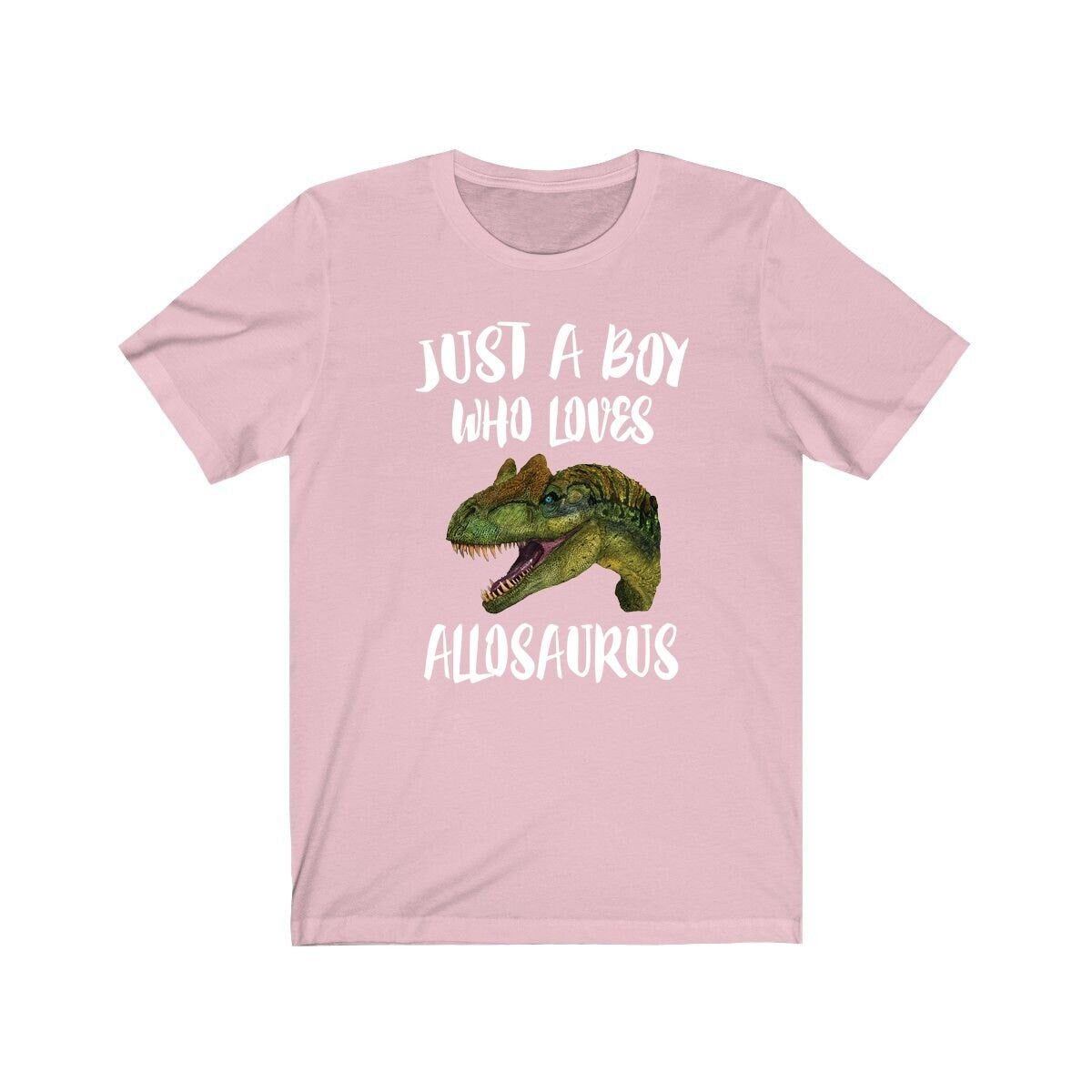 Just A Boy Who Loves Allosaurus Dinosaur Shirt, Allosaurus Shirt, Dinosaur Shirt, Dinosaur Lover Gift, Animal Adult Kids T-Shirt Image 4