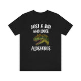 Just A Boy Who Loves Allosaurus Dinosaur Shirt, Allosaurus Shirt, Dinosaur Shirt, Dinosaur Lover Gift, Animal Adult Kids T-Shirt Image 3